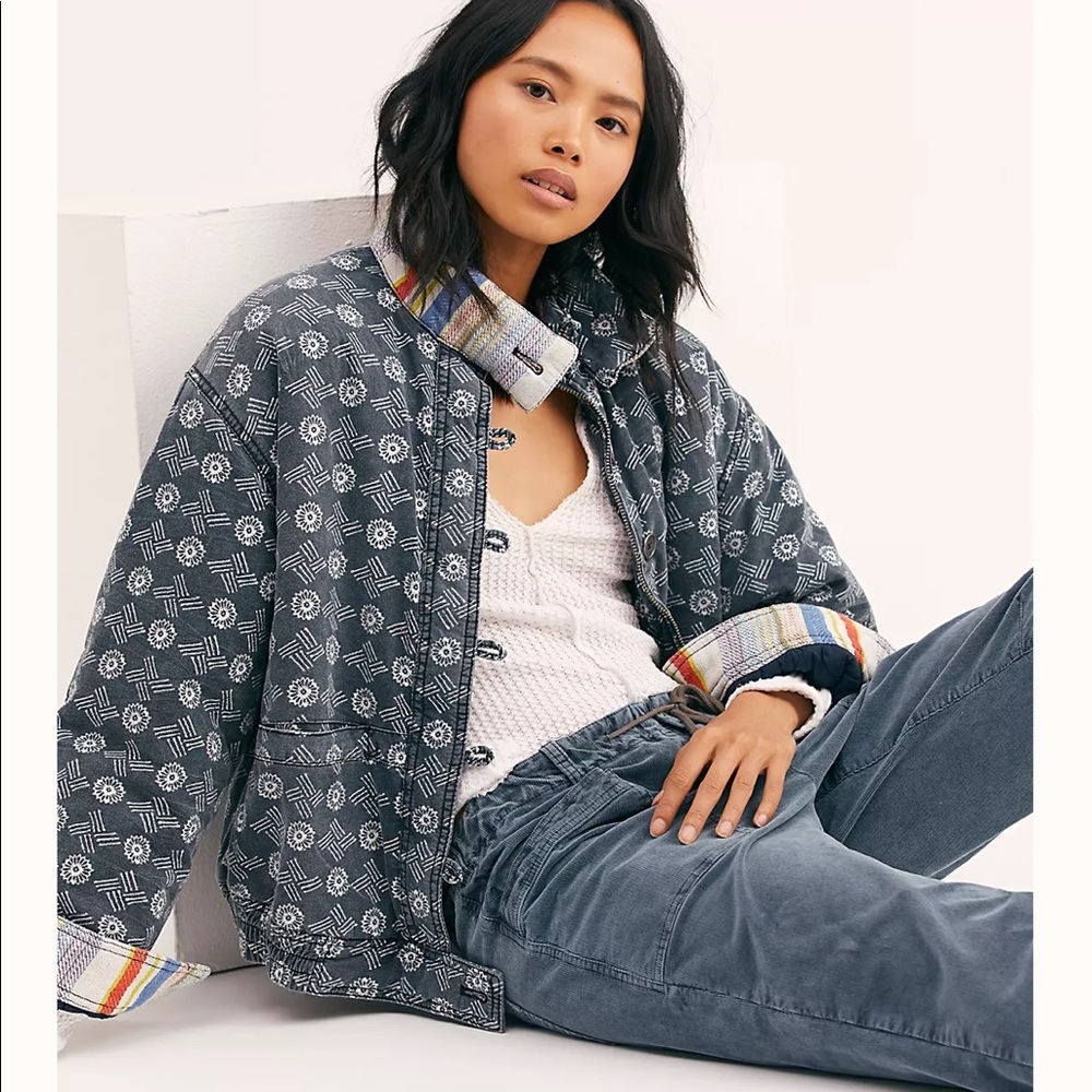 Free People Mackenzie Quilted Bomber Jacket